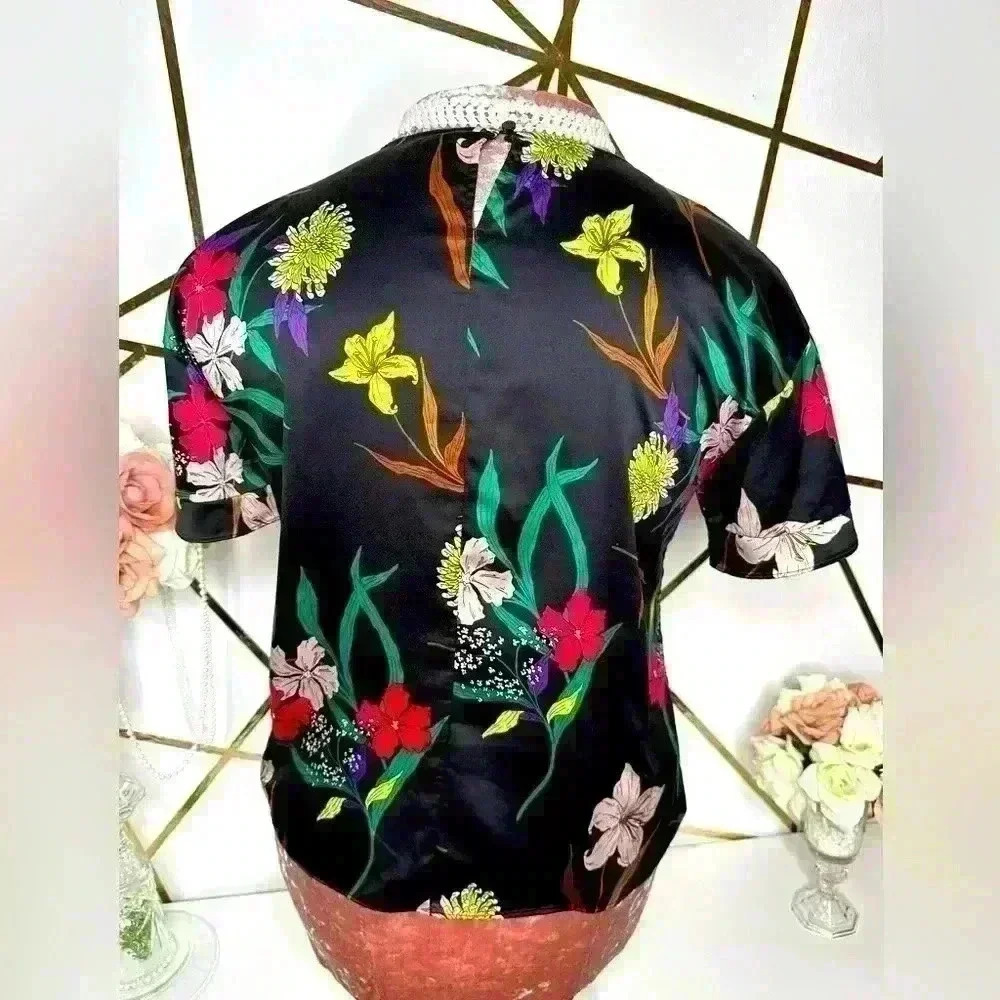 Worthington Floral Blouse (H10) - Picture 6 of 12